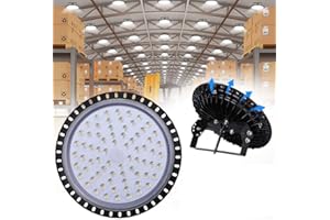 UFO LED Iluminación, WZTO LED Lámpara Alta Bahía 30000LM 300W Techo de Cristal 6000K-6500K Impermeable IP65, Brillante Iluminación Comercial Bahía Luces Almacén led Lámpara - Garantía de 2 años