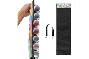 luolety Vinyl-Rollenhalter, 24 Fächer und 23 Taschen, Vinyl-Aufbewahrungsregal, Wandhalterung, über der Tür, Wickel-Organizer für Wärmetransferpapier