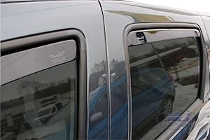 HEKO-13108 Coupe-Vent pour Dacia Duster 5-Porta 2010 on (4 pièce), Noir