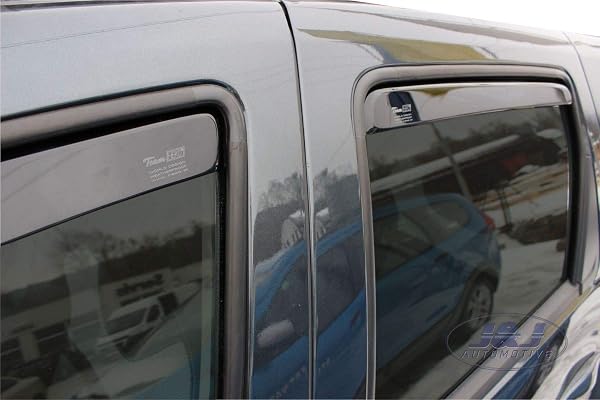 J&J AUTOMOTIVE | Heko Deflecteurs d'air Déflecteurs de Vent Compatible avec Duster 2010-2017, Ensemble 4 pi?Ces, Aérodynamique, Montage Facile