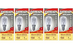 kanta 5 x 25w Pygmy Light Bulb SES (E14) Appliance/Salt/Lava/Nightlight/Decorative/Signs - Warm White