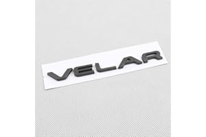 GRENRIC 1PC Word VELAR 3D Letter Car Rear Trunk Tailgate Body Badge Emblem Custom Name Plate Sticker Decal Emblem Replacement (grey)
