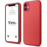 Babilden iPhone Kılıf İnce Sıvı Silikon 3 Katmanlı Tam Kaplamalı Yumuşak Jel Kau&ccedil;uk Kılıf Kapak (Kırmızı, iPhone 11)