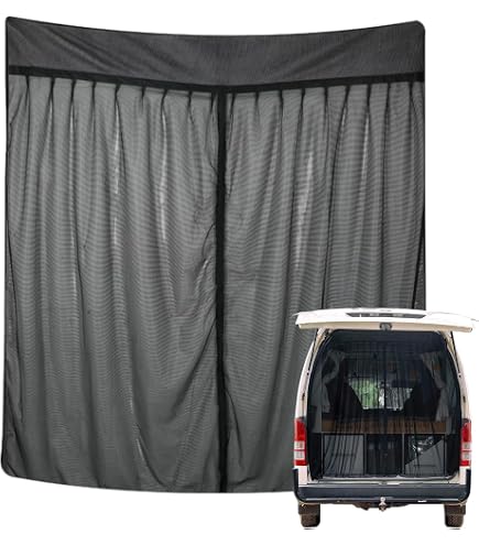 Filet Anti-Moustique Hayon Voiture 180x150cm - Moustiquaire Magnétique Coffre Camping Pêche