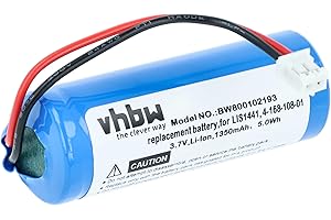vhbw Batería Compatible con Sony PlayStation PS3 & PS4 Move Motion Mando CECH-ZCM1E reemplaza LIS1441, LIP1450, 4-168-108-1 (Li-Ion, 1350mAh, 3.7V)