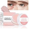 Full Coverage Under Eye Brightener and Concealer - Long Lasting, Correcting Pink Cream for Dark Circles and Spots - Highlighter and Foundation in One