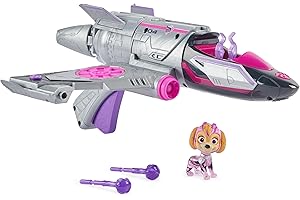 Paw Patrol Skye Mighty Movie Jet 6067498 Zabawka z Figurką, Wielokolorowy, Od 3 lat