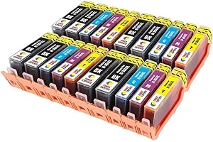 TONER EXPERTE® 20 XL (4 zestawy + 4 czarne) kompatybilne wkłady atramentowe zamiennik dla 364XL Photosmart 5510 5515 5520 6510 6520 B110a Plus B209a B210a Deskjet 3070A 3520 Officejet 4610 4620