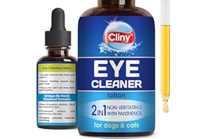 BELOVED PETS Pet Eye Wash Drops Help Prevent Allergies Symptoms, Infections, Runny, Dry Eyes, Tear Stains - Treatment Helps with Abrasions, Irritations - Dirt Crust & Discharge Remover