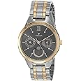 Titan Women's Elegance Moonphase Two-Tone Gray Dial Watch-NS2590KM02/NT2590KM02