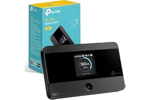 TP-Link M7350 4G Cat4 LTE Portable WiFi, Mobile MiFi Hotspot, Connection with up to 10 Devices, Up to 8 Hours of Battery, Compatible with Most of the Network, Rechargeable, Easy App Management