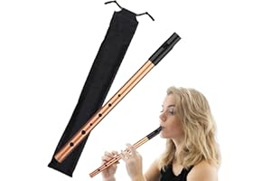 MENNYBACK Tin Whistle,Penny Whistles Irish TinWhistle D,Six-Hole DTinWhistle & Premium Six-Hole Penny Slide Whistles,Tin-Whistle-D TinWhistle For Beginner Intermediate And Expert Band Performance(Gold)