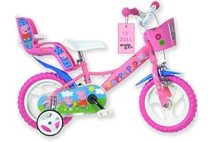 Dino Bikes per Peppa Pig Bicicletta Bambina 12 pollici