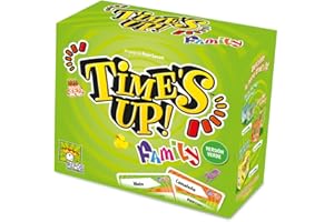 ASMODEE Repos Production | Time's Up! Family Verde | Juego para Familias y Niños de Mímica y Palabras Tabú | A Partir de 8 Años | De 4 a 12 Jugadores | 40 Minutos por Partida | Español