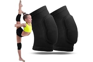 ORCHIDEEKNC 1 Paire Genouillère Sport, Genouillères Enfants, Antidérapantes, Rembourrées en Mousse, Genouillère pour le Volleyball, Danse, Skateboard, Basket-ball, Football (Taille S, Poids : 25 à 45 kg)