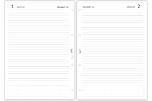 Agendepoint.it - Ricambio agenda giornaliera ESSENTIAL A4 21x30cm - 80gr - 4 fori - 2026