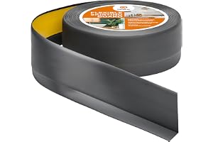 Quest Sockellist PVC mjuk självhäftande 50x20mm – grafit, 10 m