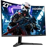 KOORUI 27 in&ccedil; oyun monit&ouml;r&uuml; QHD (2560 x 1440) | 180 Hz ekran | 1 ms | Adaptive-Sync | HDMI ve DP kablosu | VESA uyumlu