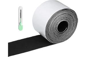 GIGIIS Feltro autoadesivo, lunghezza 6 metri, autoadesivo, larghezza 5 cm, facile da tagliare, rotolo di feltro per mobili, può essere facilmente spostato, eccellente forza adesiva, 1 rotolo