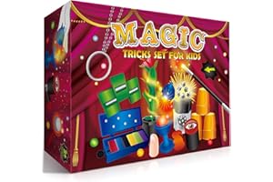 Heyzeibo Kit Magico per Bambini, Giochi di Magia per Feste con Trucchi Magici di Aggiornamento, Bacchetta Magica, Istruzioni, Giocattoli da Mago per Ragazzi e Ragazze, Principianti