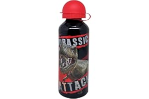 Julian Ross Dinosaurio T-Rex Botella de Aluminio, 500 Mililitros, Niño, Resistente, Libre de BPA, Botella de Agua Escolar con Pico Retráctil
