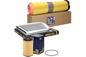 SCT Germany Inspektionspaket Wartungspaket Filterset 1 x Luftfilter 1 x Innenraumfilter mit Aktivkohle 1 x Ölfilter