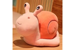 EXQULEG Plüschtier Schnecken Kuscheltiere,Plüschtier Spielzeug Plüsch Schnecken Stofftier Kinder Spielzeug Geschenk (Rosa,30cm)