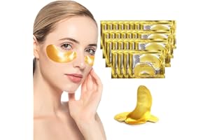 IDUCEN 24K Gold Collagen Under Eye Treatment Masks, 25 Pair Eye Mask Eye Pads, Anti Aging, Collagen eye Masks for puffy Eyes to Reduce Eye Wrinkle, Remove Bags, Dark Circles and Moisturize, 40.0 gram