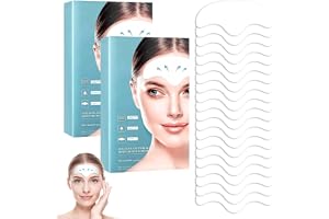 12 st veckade plåster, forehead rynkmärken med kollagen & aloe vera, anti-rynk plåster ansikte för utjämning av pannvecken och mimikrynkor, minskning av rynkor och skrattveck
