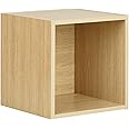 Hartleys Oak Effect Vinyl Record Storage Box - Choice Of Size