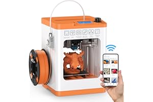 WEEFUN Tina2 S Imprimante 3D avec WiFi Cloud Print, Mini Imprimantes 3D Ultra Silencieuse, Plate-Forme PEI chauffante, Mise à Niveau Automatique du lit Imprimante 3D pour Les Débutants