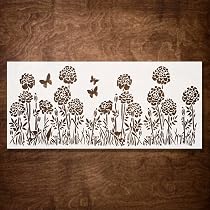 Hortensien-Schablone 15,2 X 20,3 Cm | Wiederverwendbare Bastelschablone Für Holz, Stoff, Wände | Zum Malen, Gestalten & Dekorieren
