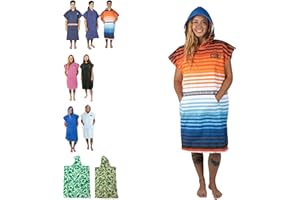 COR Surf Poncho de Surf et Bain Adulte | Serviette de Plage Peignoir pour Hommes et Femmes de (M Sarape)