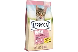 Happy Cat 70373 - Happy Cat Minkas Junior Care Volaille - Croquettes pour Chatons de 13 semaines à 12 Mois - 10 kg