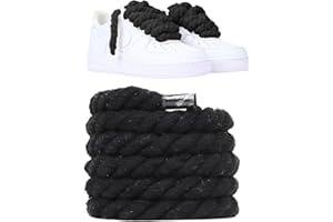 Slaace Lacci Corda Chunky 10mm - Non fare buchi - Lacci Corda Per Scarpe, Rope Laces