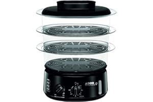 Seb Simply Invents Cuiseur Vapeur 3 bols Capacité modulable Maintien au chaud Noir VC110800