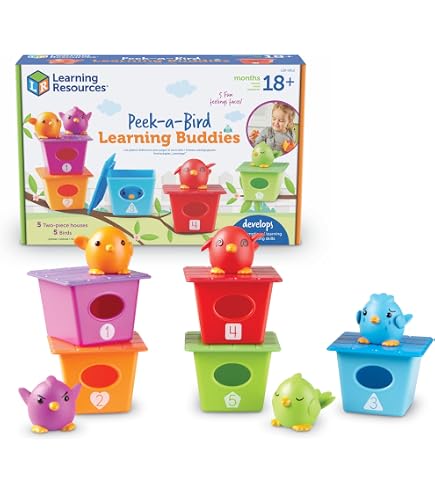 Learning Resources Peekaboo Fishbowl Friends – Set De 10 Piezas De Animales Marinos Numerados, Para Aprender Colores Y Contar, Juguete Educativo +18 Meses