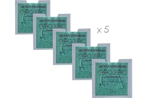 Sipany Marca Francese 5 Porta Vignette Assicurazione Auto, PVC Trasparente, Controllo Tectico, Custodia Adesivo Colla al Pare Brise, per Camion, Furgone, Moto con Bulla, Soddisfazione Garanzia