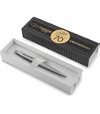 Parker 2122756 Jotter Monochrome Ball Pen, Stainless Steel Chrome
