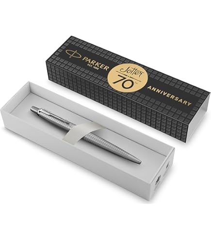 Parker 2122756 Jotter Monochrome Ball Pen, Stainless Steel Chrome