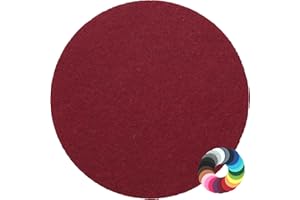 ‎BIASTO Rundes Platzset Filzuntersetzer in 35cm, Bordeaux (HF003) für Gläser, Essen, Tischdeko