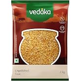 Amazon Brand - Vedaka Unpolished Toor Dal (Arhar Dal) | 2 Kg | Naturally Rich Source Of Protein | Naturally Cholesterol-Free 