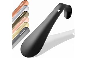 ‎JK TRADE JK Trade® 15cm STABILER Edelstahl Schuhlöffel | 1.5mm polierter Metall Schuhanzieher zum Reisen | Schuhlöffel klein für Unterwegs | optimierte Länge & Breite | Shoe Horn | Business | Aufhängbar