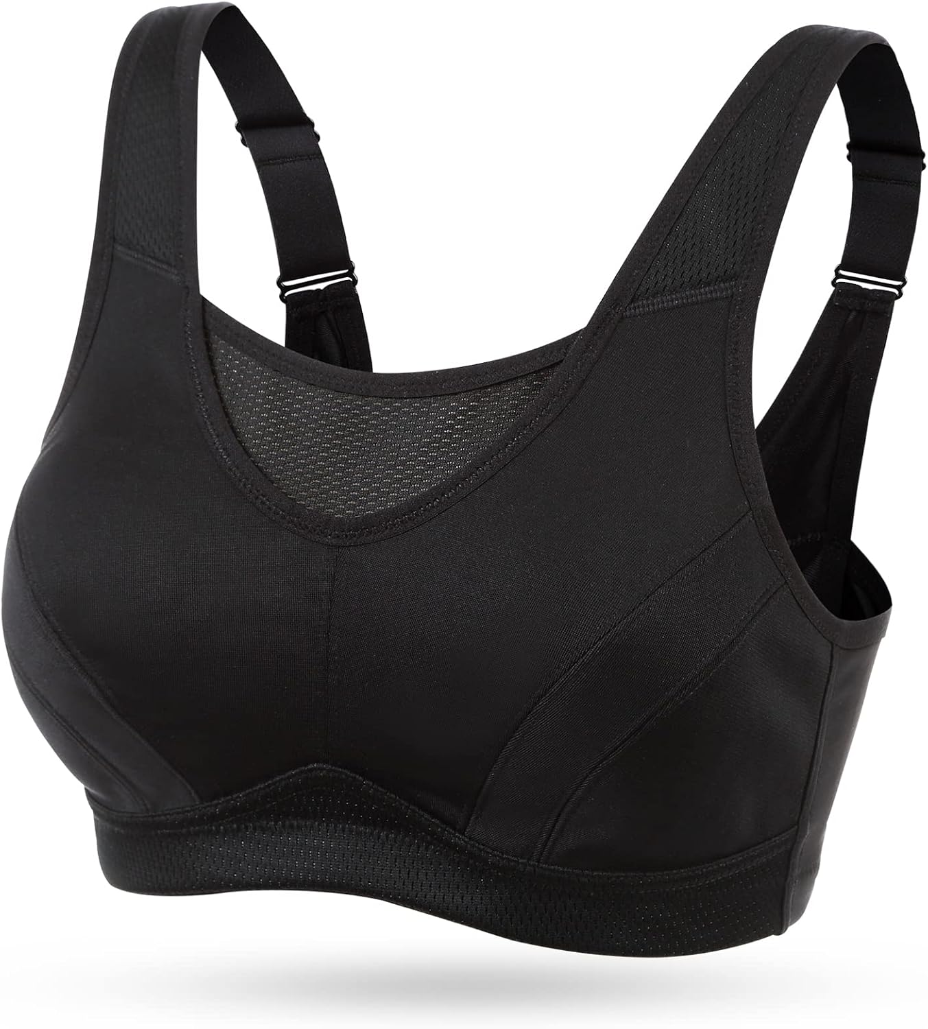 WingsLove Women's Sports Bra High Impact Bra Full Coverage Wirefree Workout Non Padded Ultimate Running Bra Sports Bra Women Plus Size