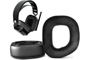 XBERSTAR Ulepszone pogrubione nauszniki, zastępcza poduszka do uszu Corsair HS80 RGB bezprzewodowe słuchawki nauszniki (skóra PU + aksamitne nauszniki)