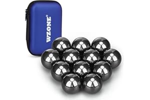 Wzone 2cm Balls Ferrite Magnet, 12 Pack Magnetic Balls Stress Relief Anti Stress Sphere Magnets for Office Home, Fun and Creative