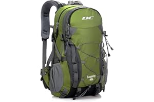 DCmount Wanderrucksack 40l Damen Herren Rucksack Wasserdicht Reiserucksack mit Regenschutz