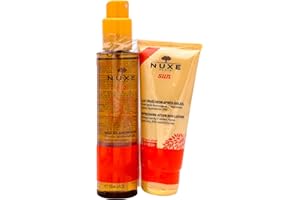Nuxe Sun Huile Solaire Bronzante Visage et Corps SPF30 150 ml + Lait Fraîcheur Après-Soleil Visage et Corps 100 ml Offert