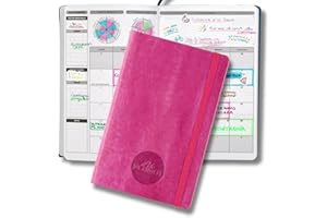LIFE PLANNER PLAN IT, DO IT! Life Planner Agenda Motivazionale Made in Italy | Agenda 12 Mesi | da Gennaio a Dicembre 2025 | Planner Settimanale e Mensile | Spazi Dedicati a Pensieri e Riflessioni (Dark Pink Vintage, Piccola)