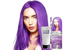 Knight & Wilson Colour-Freedom 150ml Mystic Purple Semi-Permanent Hair Colour - Ultra-Vibrant Vegan Friendly Colour Mask with Shine Booster Complex - Ammonia Free Colour Lasts Up To 6-10 Washes